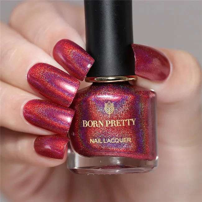 BORN PRETTY Holo flowresh серия лак для ногтей 6 мл Голографический лазерный лак для ногтей сияющий блеск лак для ногтей полуперманентное масло - Цвет: Hera s Jealousy