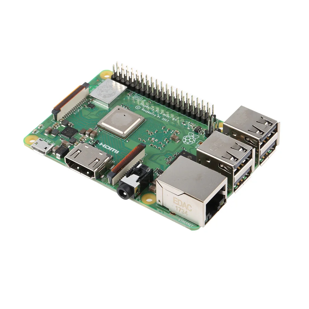 Raspberry Pi 3 Модель B+ RPI 3 B plus с 1 Гб BCM2837B0 1,4 ГГц ARM Cortex-A53 Поддержка Wi-Fi 2,4 ГГц и Bluetooth 4,2