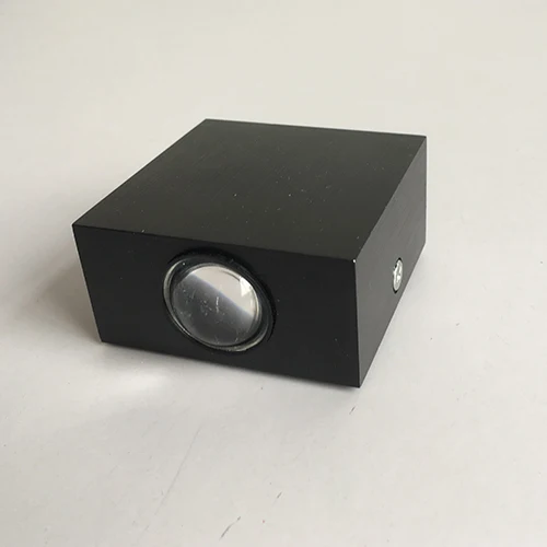 Современный настенный светильник светодиодный 1 Вт 3 Вт квадратный алюминиевый настенный внутренний лестничный проходной Домашний Светильник с AC85-265V - Цвет абажура: Black