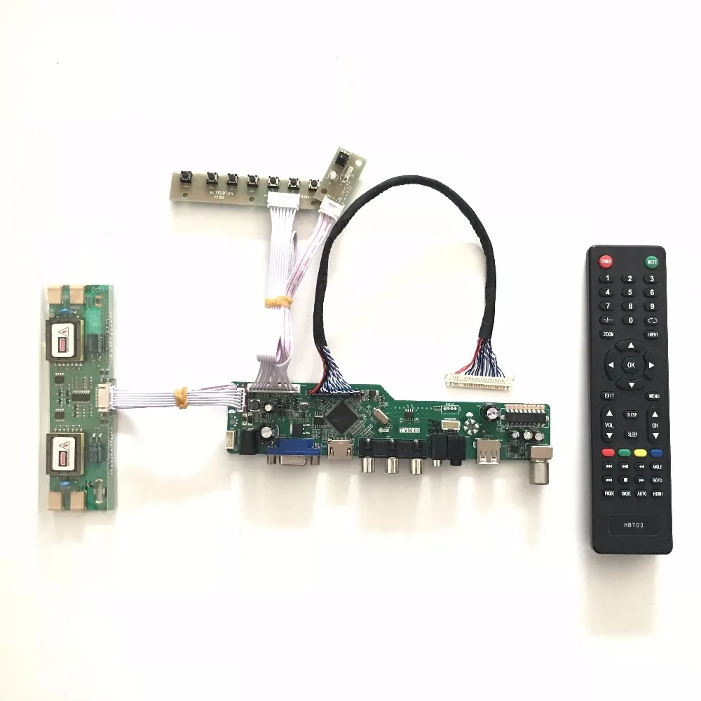 T.V56.03 VGA HDMI AV Audio USB TV LVDS LCD Controller Board for 17 inch 1280x1024 CLAA170ES01 4CCFL Monitor Kit Easy to Install T.V56.03 VGA HDMI AV Audio USB TV LVDS LCD Controller Board for 17 inch 1280x1024 CLAA170ES01 4CCFL Monitor Kit Easy to Install