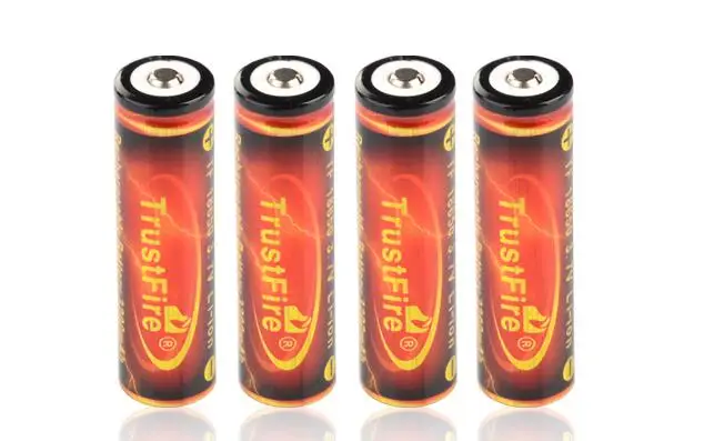 5 шт./лот TrustFire Protected 18650 3200 мАч 3 7 В литиевых Батарея Перезаряжаемые аккумуляторы с