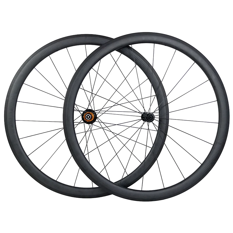

SUPER LIGHT 1300g 700c 38mm clincher road bike carbon wheels 6 pawl 11s wheelset UD 3K 12K aero spoke hidden internal nipple