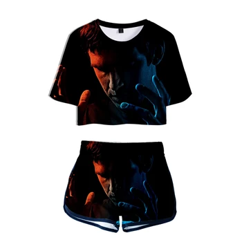 

Legion 3D print Summer K-pops Casual Cool Women Two Piece Set Shorts and T-shirts Clothes 2019 Hot Sale K-pops sets Plus size