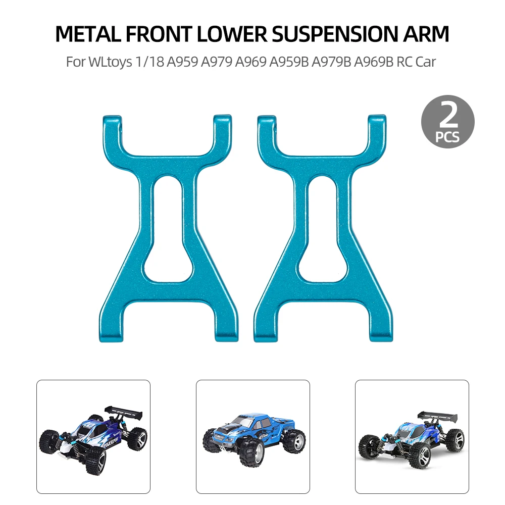 2 шт. Передняя Нижняя подвеска для WLtoys 1/18 A959 A979 A969 A959B A979B A969B|Детали и аксессуары| |