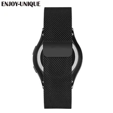 ENJOY-UNIQUE 20 мм, ремешок для наручных часов samsung Шестерни S2 классический R732& R735 Moto 360 2 Gen 42 мм Для мужчин Смарт-часы ремешок Ремешок
