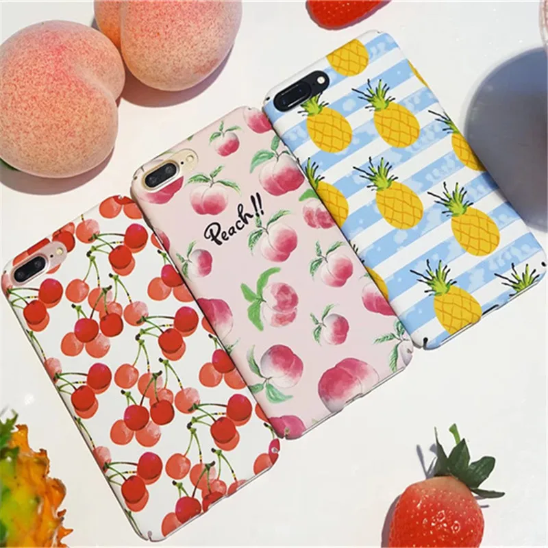 coque iphone 7 peche fruit