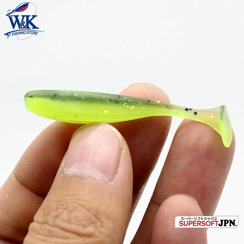 

5cm Key Shad 20pcs Mini Shad Lure for ICE Fishing Perch Bass Bait 2" Jig Head Soft Bait Small Baits