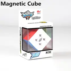 3X3X3 Магнитная magic speed cube stickerless professional магниты головоломки кубики Подарочная коробка развивающие игрушки для детей