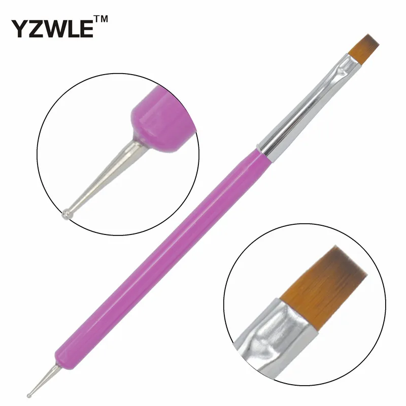 

New Arrival Promotion 2-Ways Nail Art Pen Painting Dotting Acrylic UV Gel Polish Brush Liners Tool