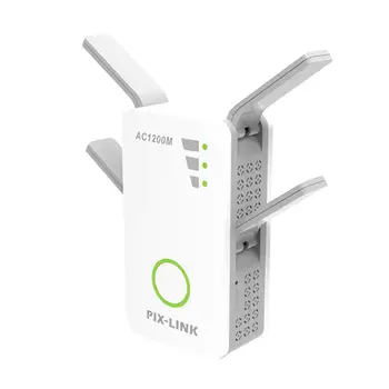 

2.4G / 5G Wifi Repeater Signal Booster Dual Band Ap 1200Mbps Wireless Ac Extender Router Amplifier Wps With 4 High Gain Antenn