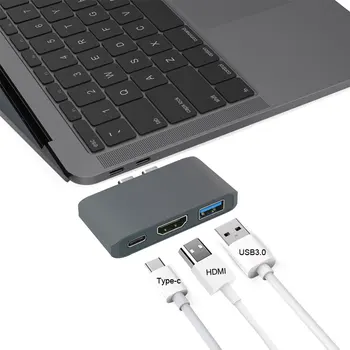 

Uosible USB C Hub to HDMI 4K HD Thunderbolt 3 Adapter USB-C Dock with PD USB3.0 for MacBook Pro/Air2018 Type-C Interface