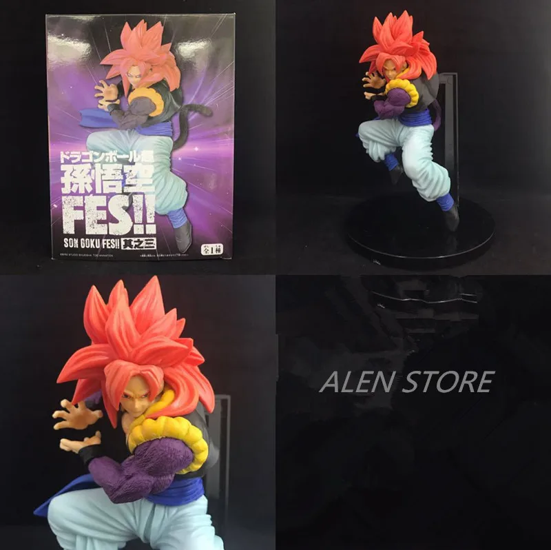 ALEN аниме Dragon Ball Z Супер saiyan 4 Сон Гоку Scultures большой 7 Special SC Gogeta DRAGONBALL GT Рисунок украшения орнамент подарок