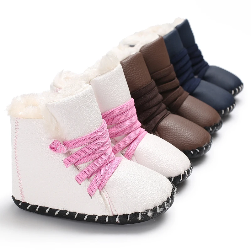 Toddle Infant Baby Kids Girl Boy Snow Boots Winter Half Boots New Fur Soft Shoes