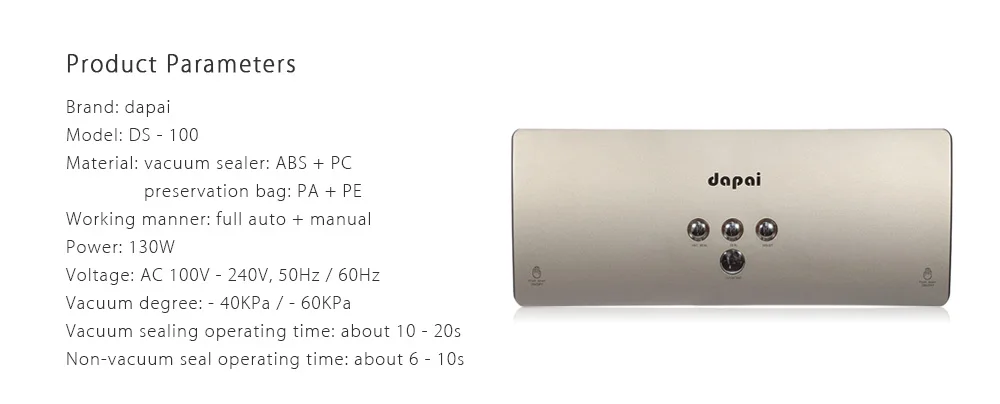 dapai vacuum sealer