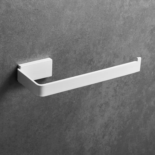 paper holder Кольцо для полотенец белое настенное крепление из нержавеющей стали держатель для полотенец Настенная вешалка для полотенец живопись белая отделка - Цвет: paper holder