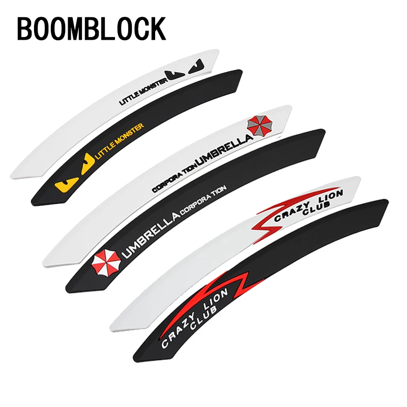 

BOOMBLOCK 2pcs/set 3D Car Tire Eyebrow Stickers For Mercedes W204 W210 AMG Benz Bmw E36 E90 E60 Fiat 500 Volvo S80 Accessories