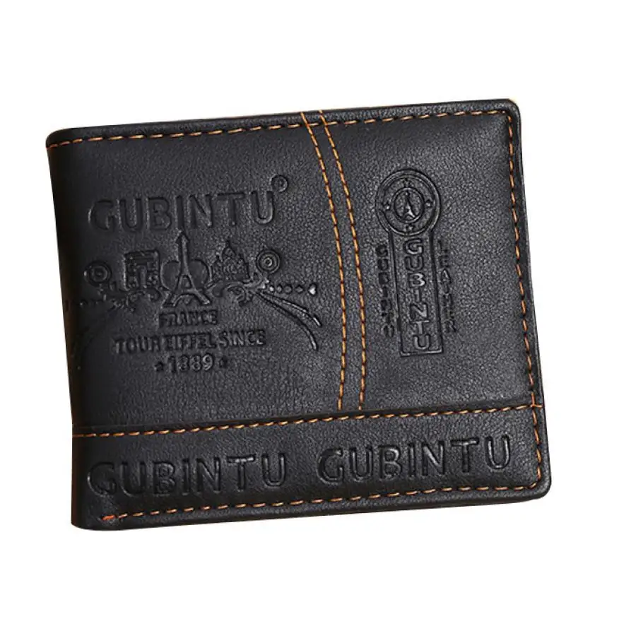 

Wallet PU Leather Fashion And Simple Business Wallet Purses Male Gift ID Credit Card Holder Carteira Masculina #YL
