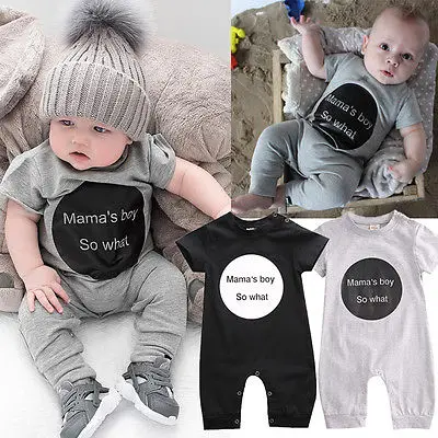 grey romper baby boy