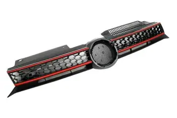 

Replacement Honeycomb Style Front Center Grille (Red Line) For Golf MK6