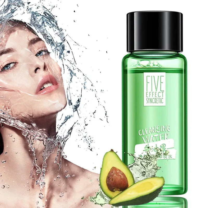 

20ML Portable Avocado Makeup Remover Liquid Water Gentle Eye Lip Face Make-Up Remover Travel Sample Skin Care