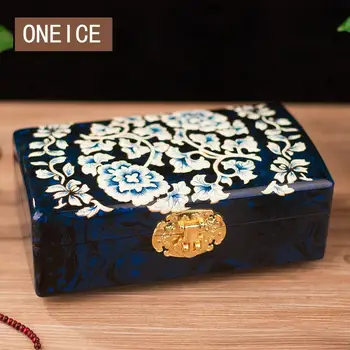 

Jewelry Storage Box Married Wooden Lacquer Ware New Wedding Gift Storage Pingyao Handmade Creative Marriage Dowry