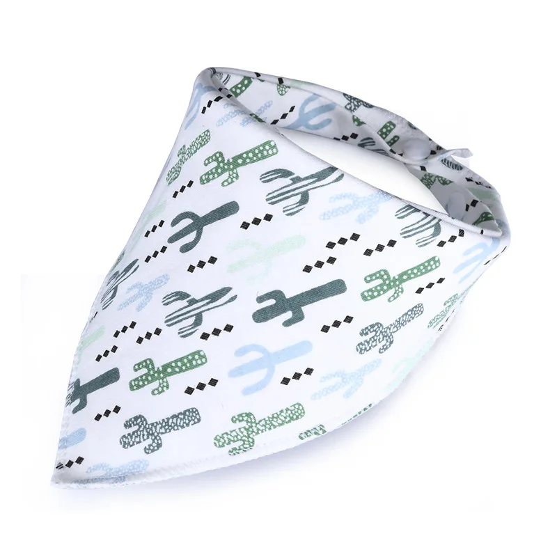 1pc Triangle Reusable Baby Bibs Double Layer Burp Cloth Scarf Boy Girl Stuff Baberos Babador Bandana Bibs Baby Accessories - Цвет: 15