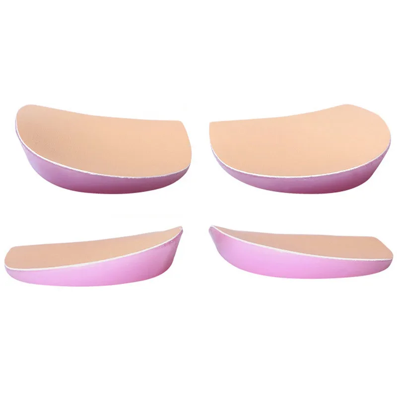 Soft Silicone O&X Leg Orthotic Heel Cushion For Shoes Gel Shock Cushion Insole Increased Plantar Foot Care Half-Height