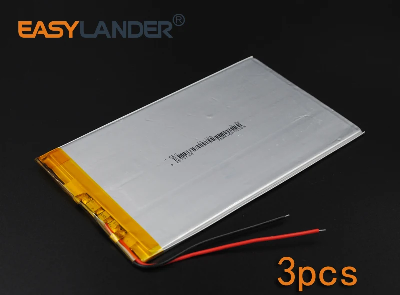 

3pcs/Lot 3.7V 11.1wh Rechargeable li Polymer Li-ion Battery For Bluetooth Notebook Tablet PC Consumer electronics 2575130