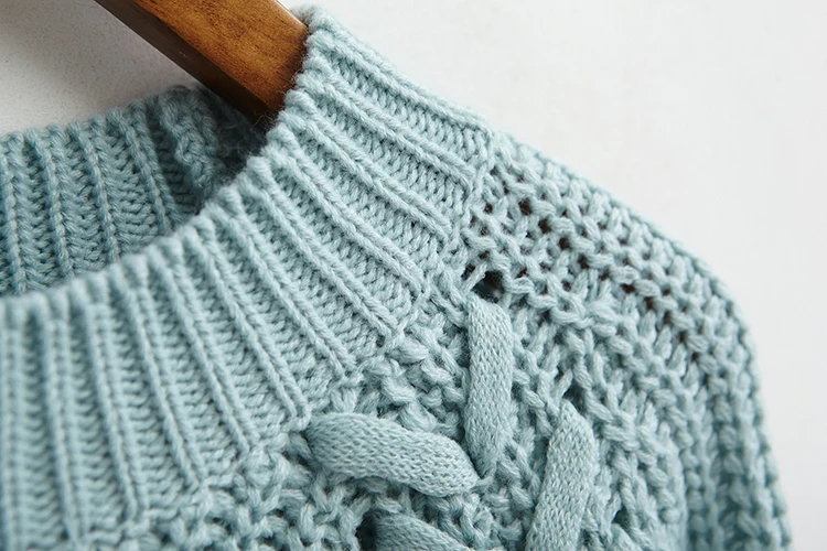 2018 Autumn Winter Women Sweaters and Pullovers Loose Casual Solid Color O-Neck Twist Knitted Wool Thicking Sweater 2018 Autumn Winter Women Sweaters and Pullovers Loose Casual Solid Color O-Neck Twist Knitted Wool Thicking Sweater