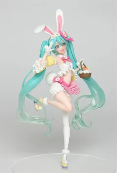 

Anime Spring Image Ver. Hatsune Miku Bunny Ears Cute Kawaii Statue Figure Model Toys
