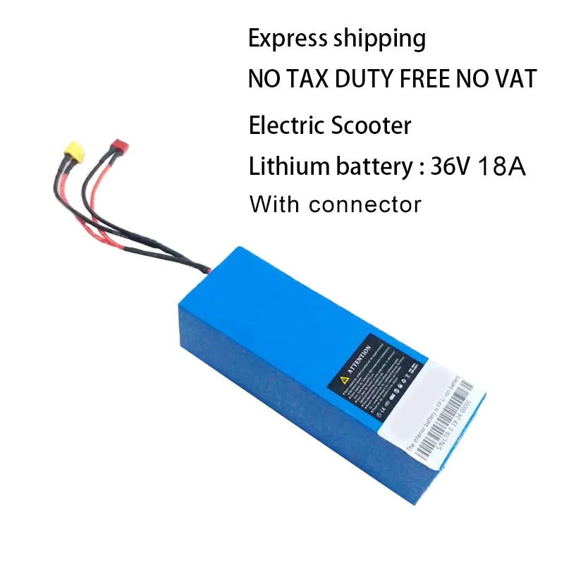 Escooter батарея 36 В скутер батарея с зарядным устройством батарея 36 в литиевые батареи для электрического скутера запчасти Escooter нет налога 12A - Цвет: 3618 with connector