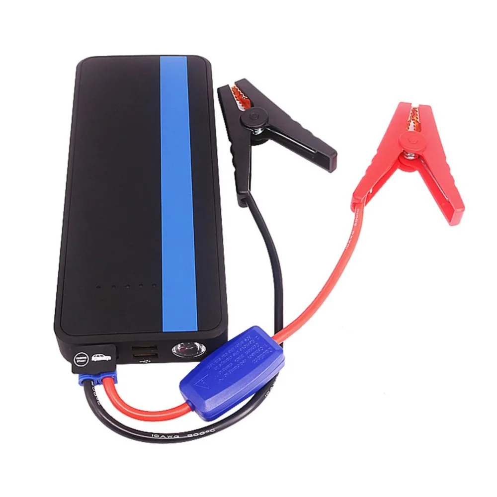 

12V 82800mAh Dual USB Output Car Jump Starter Portable Car Charger With Flash Light Battery Power Bank Emergency Power Supply