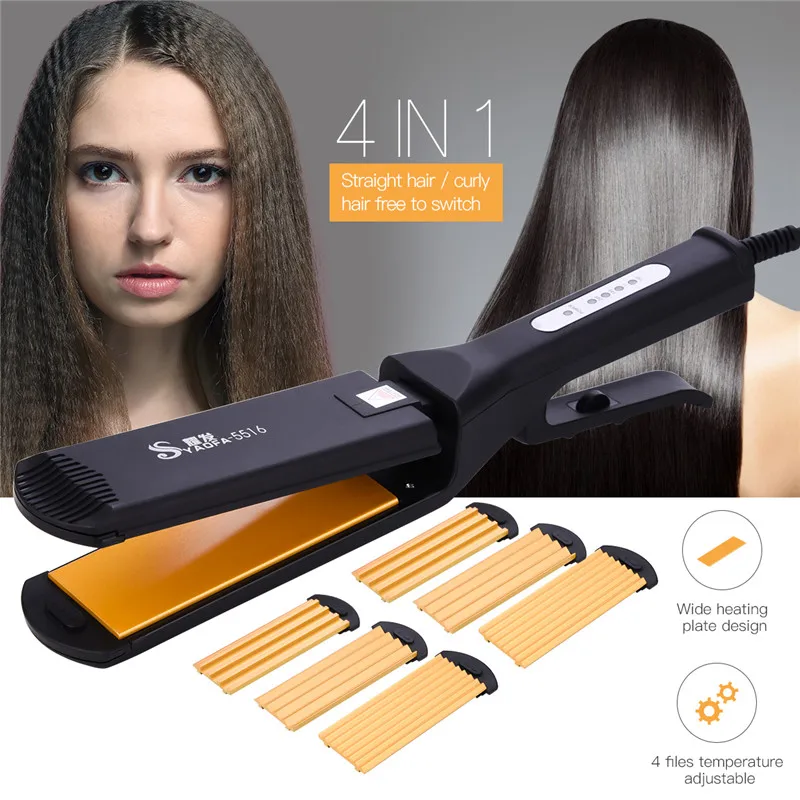 Professional Hair Crimper Corrugation Hair Straightener Curling Iron Curler Corrugated Straightening Iron Ceramic Hair Curler цена Professional Hair Crimper Corrugation Hair Straightener Curling Iron Curler Corrugated Straightening Iron Ceramic Hair Curler цены онлайн