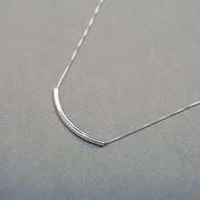 925 стерлингового серебра линии ожерелья для женщин девочек Рождественский подарок модные ювелирные изделия