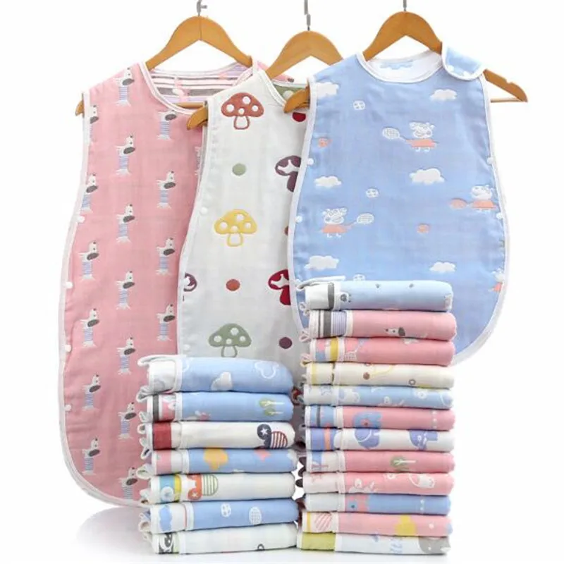 

Baby Sleeping Bag Cotton Sleeping Bag Children Anti-Kick Vest Sleeping Bag Spring and Summer Thin Air Conditioning Bag