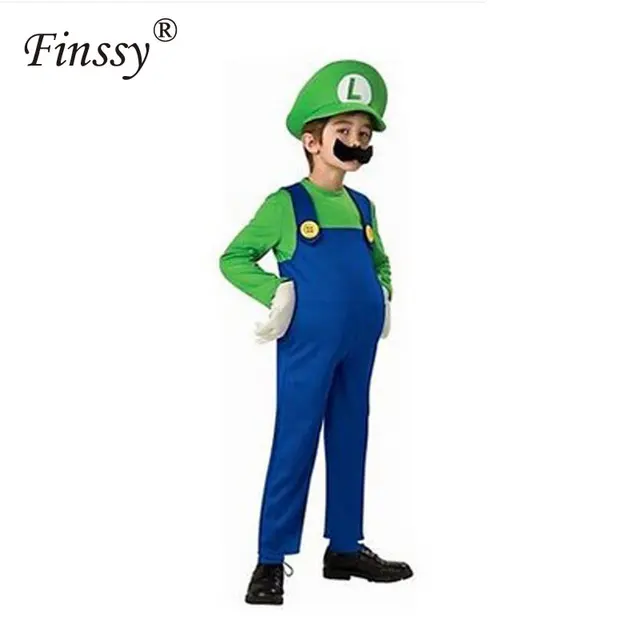 Kostiumy na Halloween śmieszne Super Mario Luigi brat kostium dla dzieci dzieci chłopcy dziewczęta Fantasia Cosplay kombinezon tanie tanio Spodnie Zestawy Poliester Anime Mario Cosplay Costume Finssy Kostiumy na Halloween śmieszne Super Mario Luigi brat kostium dla dzieci dzieci chłopcy dziewczęta Fantasia Cosplay kombinezon tanie tanio Spodnie Zestawy Poliester Anime Mario Cosplay Costume Finssy