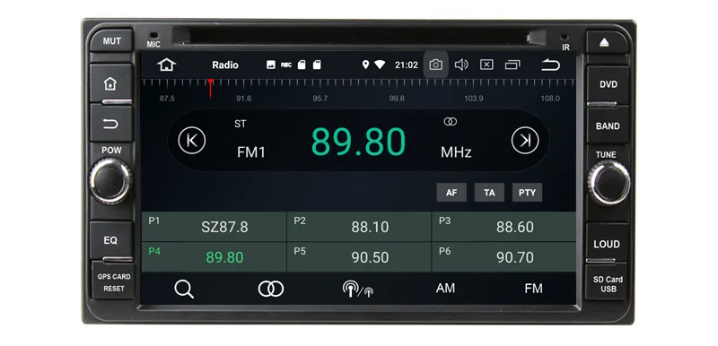 Discount 100*200 MM size car dvd player for toyota universal Rav4 Corolla Vios Hilux Land Cruiser car audio stereo built in wifi RDS 1