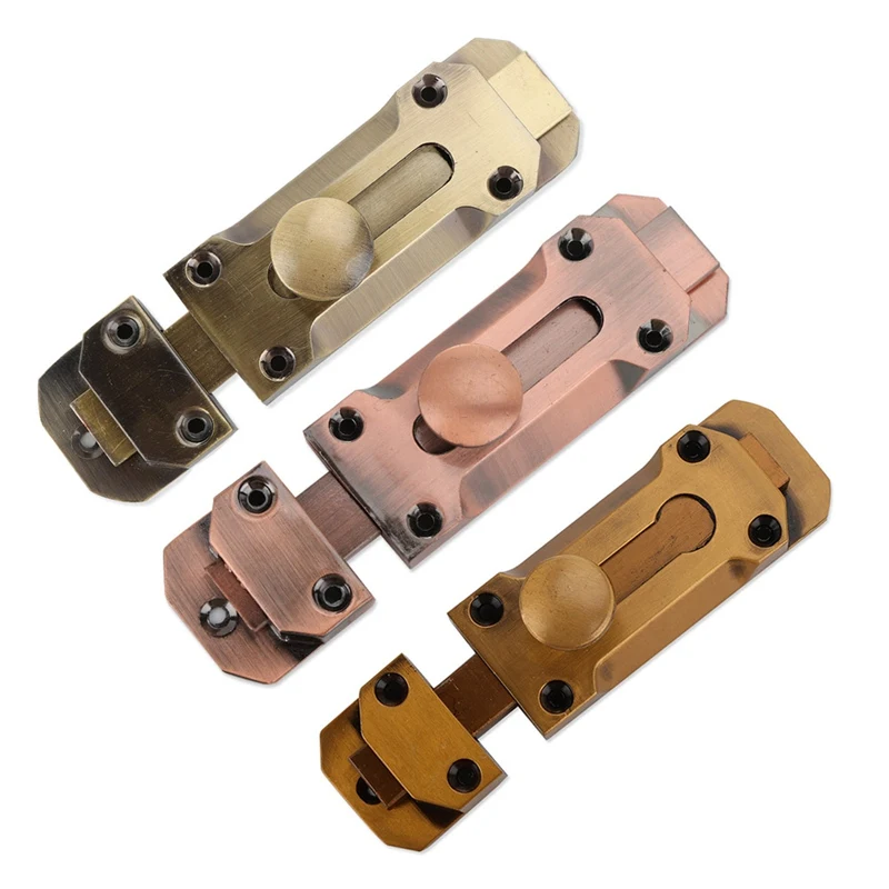 

3/4/5inch Long Door Latch Sliding Lock Barrel Bolt Safety Lock Solid Zinc Alloy Sliding Door Bolt Dead Lock Security Catch/latch