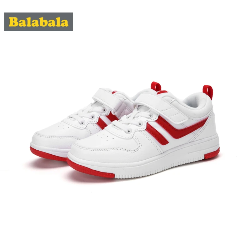 

Balabala Fleece-Lined Lace-up Sneakers with Loop Fastener for Boys Girls Toddlers Kids Casual Sneakers Padded Insole Tab at Heel