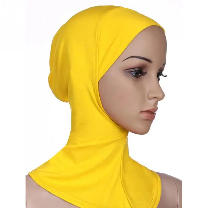Muslim Hijab Fashion Full Cover Inner Muslim Cotton Hijab Cap Islamic Turban Head Wear Hat