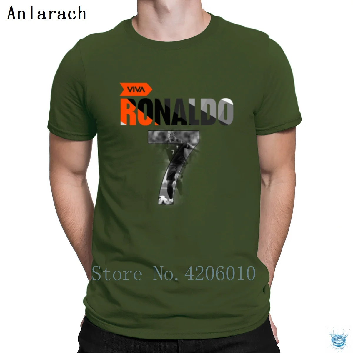 Криштиану Роналду футболки создать Стандартный летняя футболка для Для мужчин одежда в новом стиле лозунг Anlarach против морщин