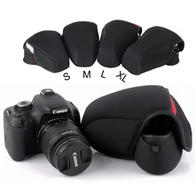 Внутренний мягкий Портативный утолщаются DSLR Камера сумка для Canon 1300D 750D Nikon D5300 D3400 D7500 sony alpha A6000 фото Фото Сумка