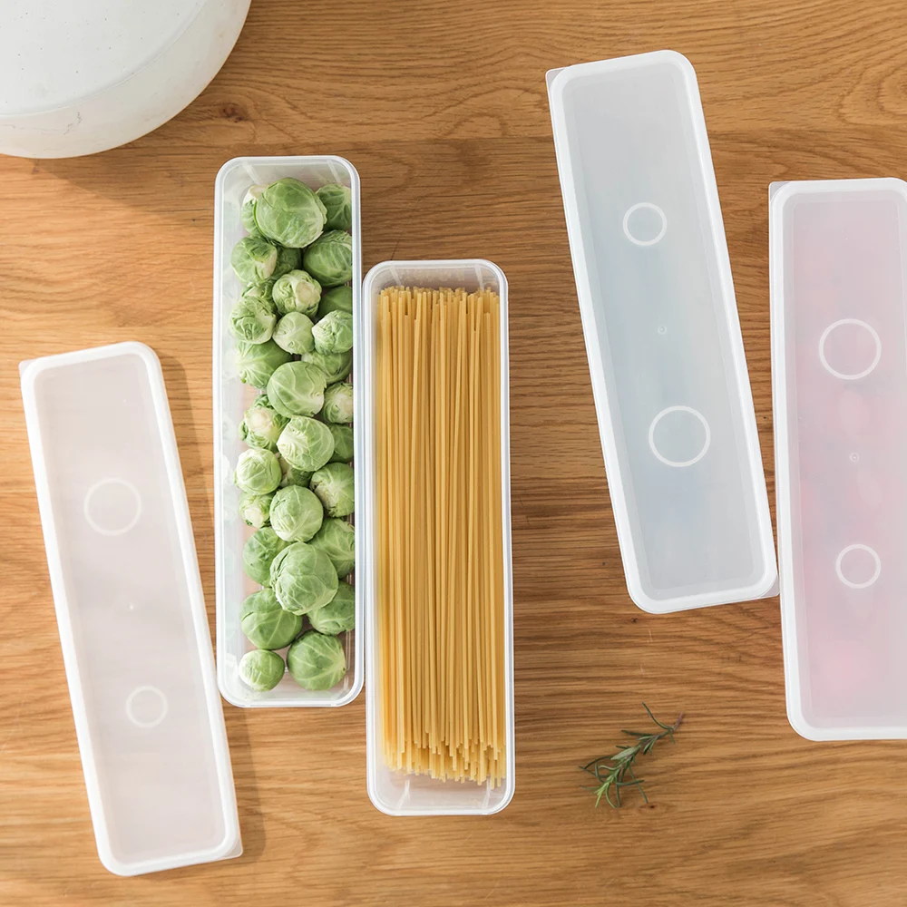 

MDZF SWEETHOME Kitchen Cutlery Food Storage Box Drawer Plastic Storage Box Vegetable Refrigerator Crisper