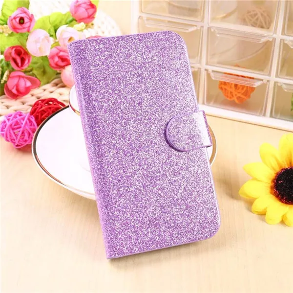 Для lenovo A5 роскошный флип-чехол для телефона из искусственной кожи для lenovo K320T оболочки блестящая Бриллиантовая задняя крышка для lenovo K320T Капа - Цвет: Purple