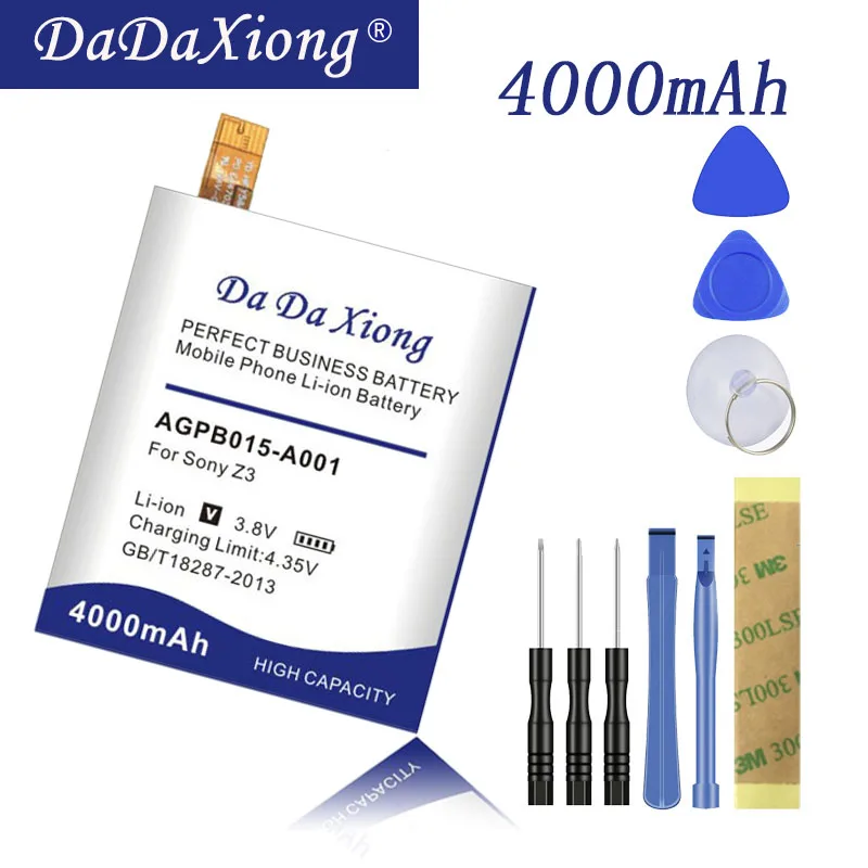 

Original 4000mAh AGPB015-A001 Battery for Sony Xperia Z3+ Z4 Z3 Neo SO-03G C5 Ultra Dual E5506 E5553 E5533 E5563 Z3 Plus E6553