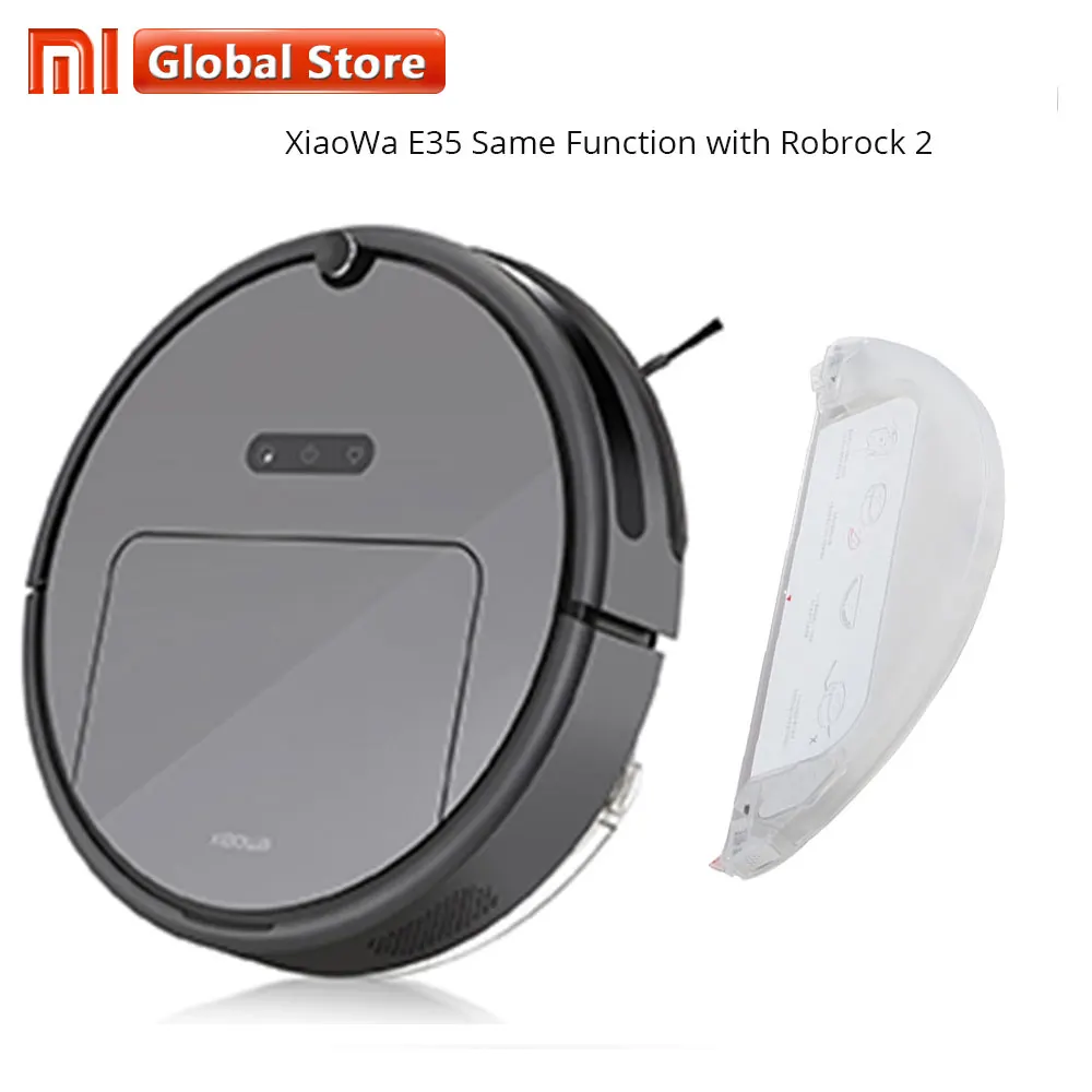 Xiaomi XiaoWa Sweeping Robot Vacuum Cleaner Smart Home Automatic Wiping Mopping Machine E35 Planning Version 2000Pa-Black Xiaomi XiaoWa Sweeping Robot Vacuum Cleaner Smart Home Automatic Wiping Mopping Machine E35 Planning Version 2000Pa-Black