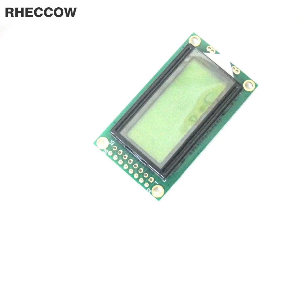 Rheccow 5 v 0802 8*2 0802a персональный модуль lcd дисплей LCM Желтый зелёная лампа чёрного света черный персонажа для raspberry pi