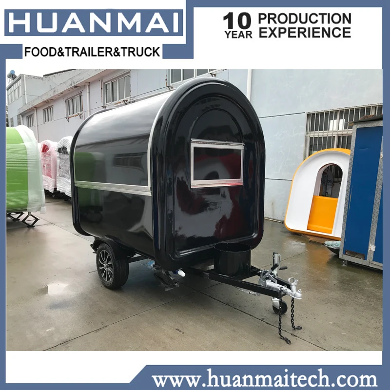 Mobile Food Cart Catering Food Trailer Food Truck Black utilitaire food