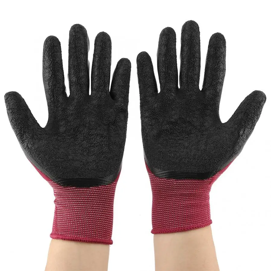 1 пара нескользящих дышащих износостойких рабочих садовых перчаток, перчатки для работы в сельском хозяйстве