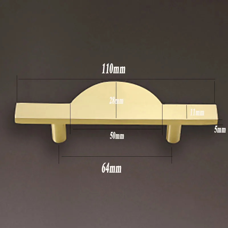 2 шт./лот, новинка, твердая латунная ручка для шкафа, дверная ручка для шкафа обуви, ручка для винного шкафа, Мебельная ручка - Цвет: 110mm